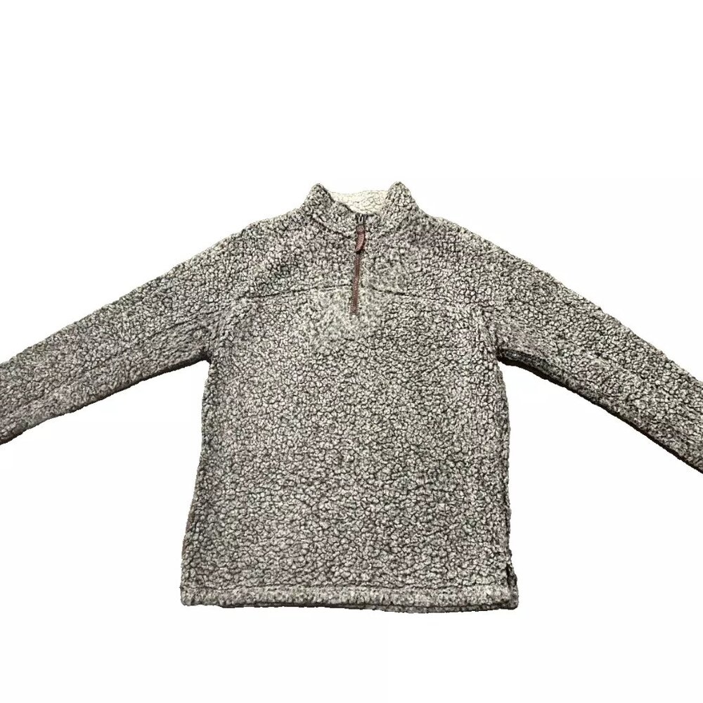 True Grit 1/4 Zip Frosty Tipped Pile Pullover Fleece Jacket, Men’s Size Small